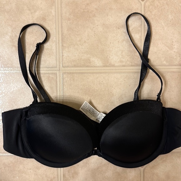 Maidenform Barely There Bra 34B Underwire Satin Feel Lightly Padded Adjustable - Picture 1 of 9